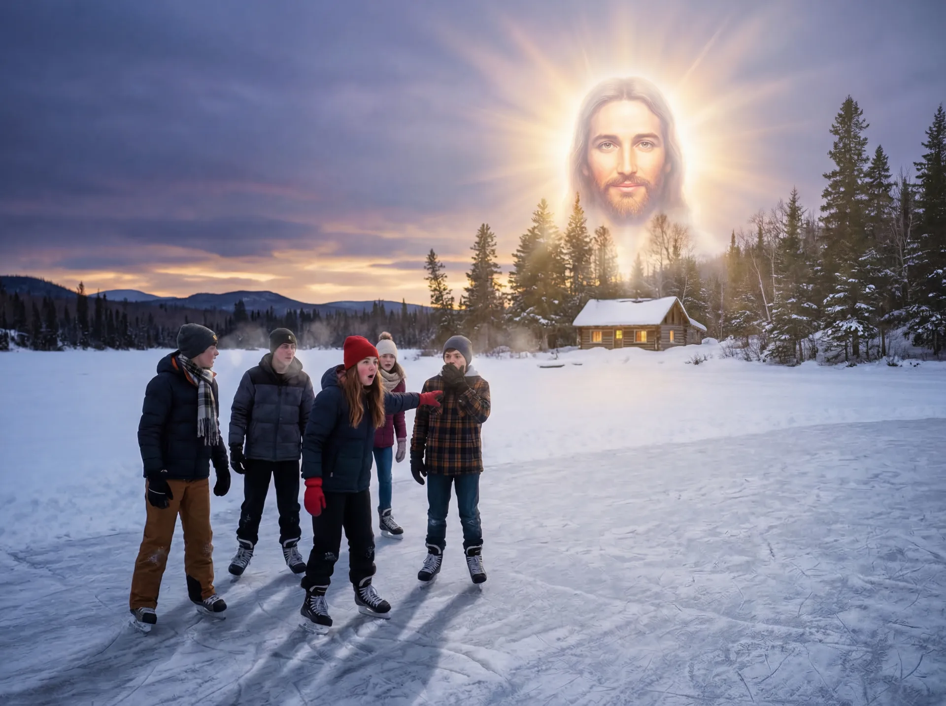 Rays of Glory: A Miraculous Encounter on the Ice
